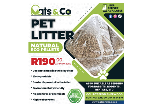 Cats and Co natural pet litter flyer